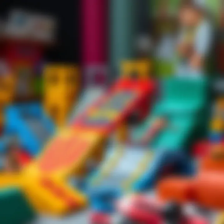 Diversity in Design: Different Types of Tech Deck Ramps A variety of Tech Deck ramps demonstrating diversity in design