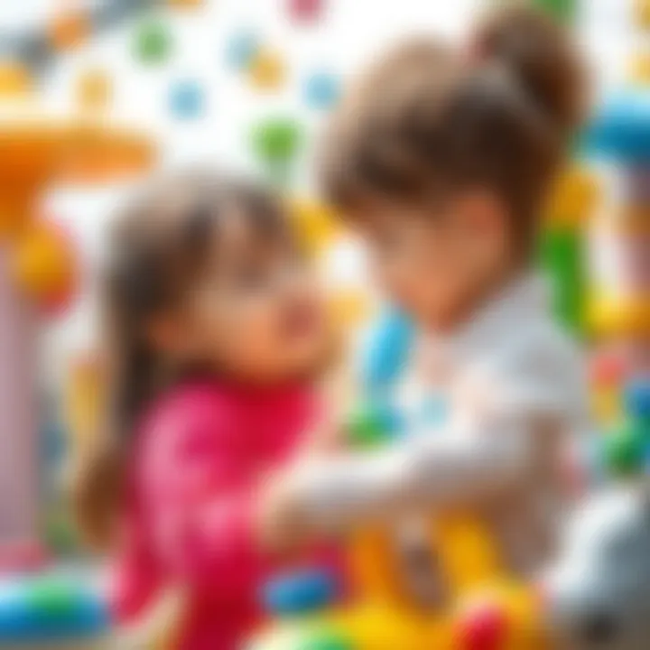 Interactive educational activities engaging babies at Vialand.