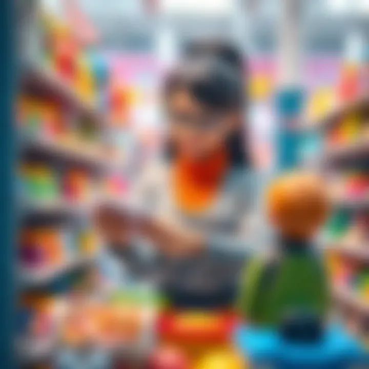 Expert Assistance for Informed Choices A knowledgeable staff member assisting parents in-store