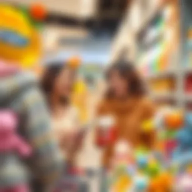 Enjoyable Shopping Experience for Parents Parents browsing through baby products with joy