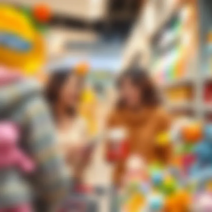 Enjoyable Shopping Experience for Parents Parents browsing through baby products with joy