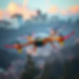 X39 4 Kanal Drone in Flight