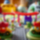 Imaginative Play with Colorful Road Set Colorful toy road set designed for imaginative play